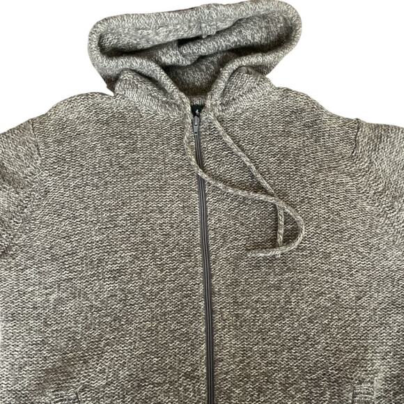 Royal Robbins Full Zip Cardigan Hooded Heathered Gray Wool Blend XL - Picture 4 of 8